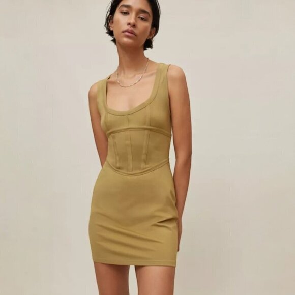 Urban Outfitters Ramona Corset Knit Mini Dress - Picture 1 of 9